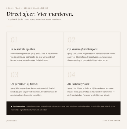 Slaap Lekker Room Spray - Bereid je kamer voor op een diepe nachtrust